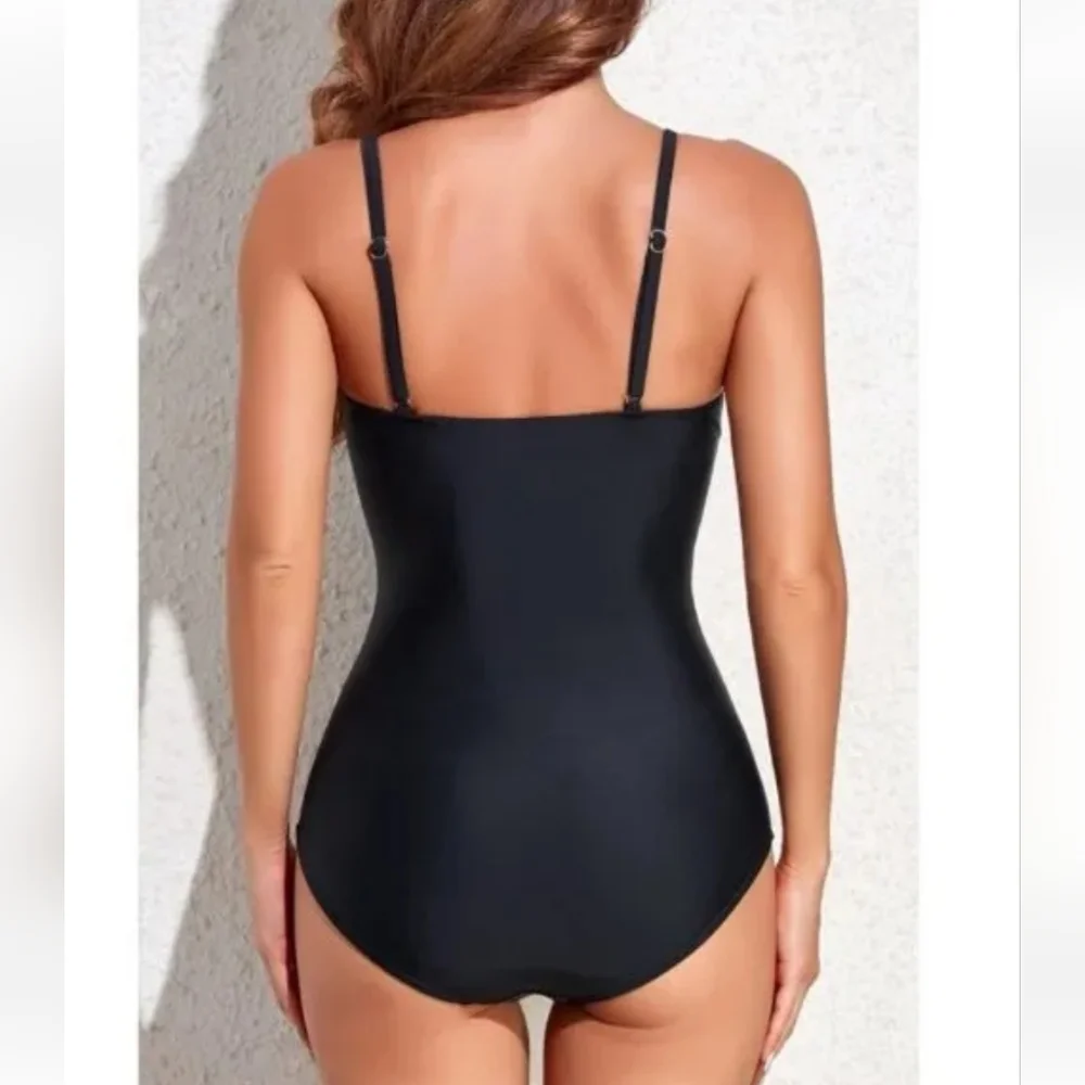 Smismivo Charm Your Heart Slimming Side Runched Convertible Swimsuit Woman 20W